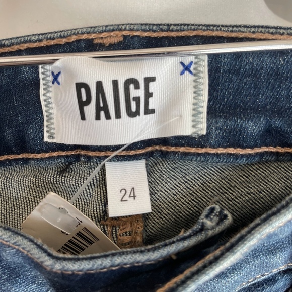 Paige Brigitte Enchant Boyfriend Skinny Rolled Jean - Size 24 - NWT - Picture 6 of 9